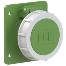 3822-11f87v Розетка врізна CEE 75x85мм 16A 2p 24/42В AC >400-500Гц IP66/IP67