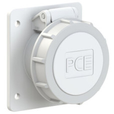 3822-10f87v Розетка врізна CEE 75x85мм 16A 2p 24/42В DC IP66/IP67