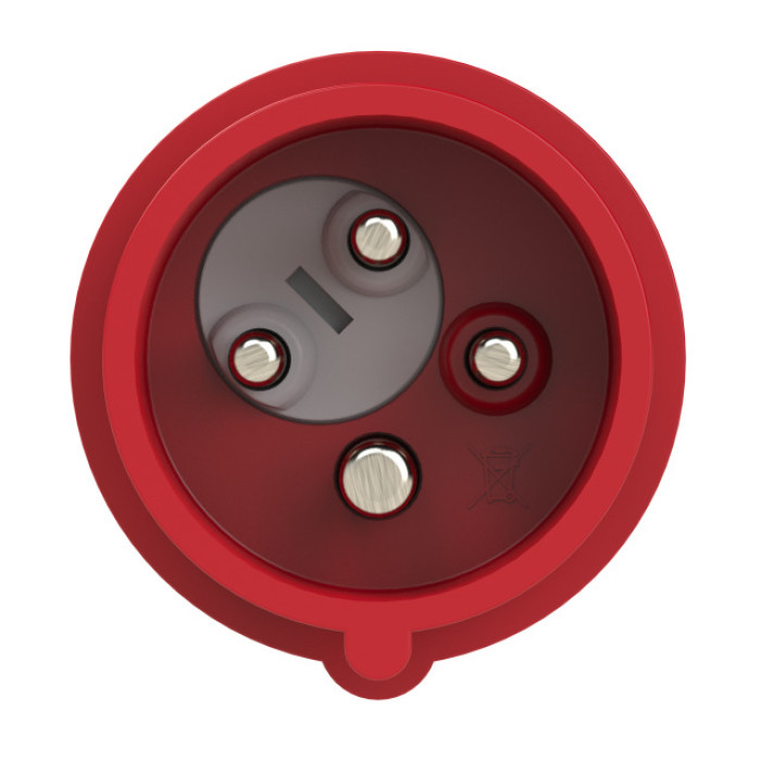 778142-6 Штекер CEE кутовий з інвертором фаз 16A 4p 6h IP67