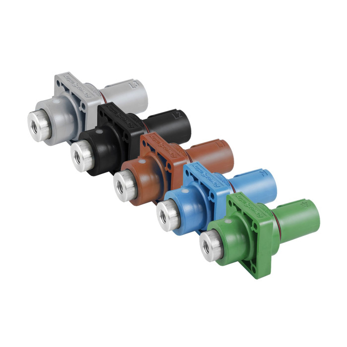 Штекер врізний PowerSyntax 480A PE з внутрішньою системою підключення, розмір M12