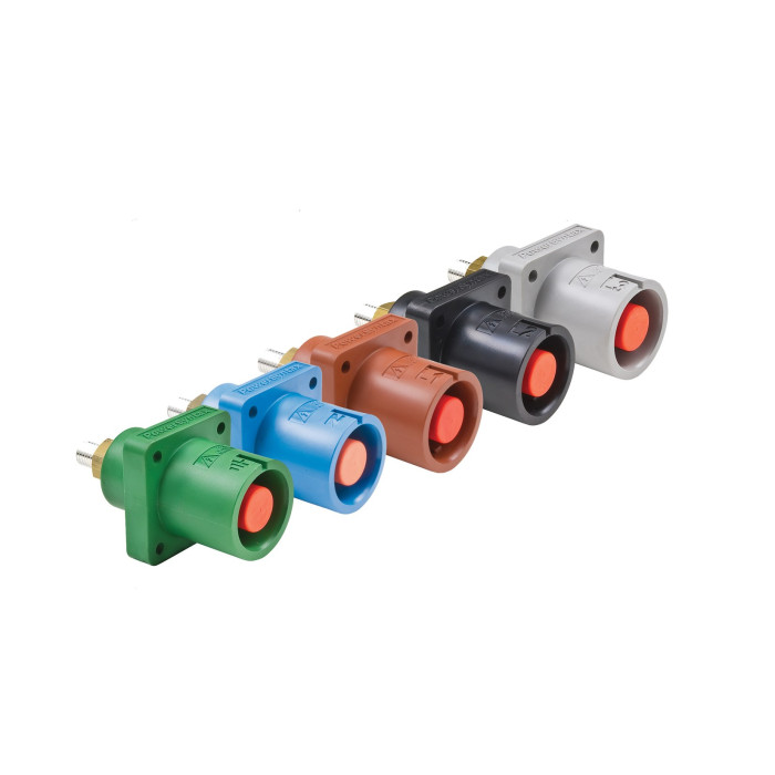 Розетка врізна PowerSyntax 480A L3 з накидною системою підключення, розмір M12