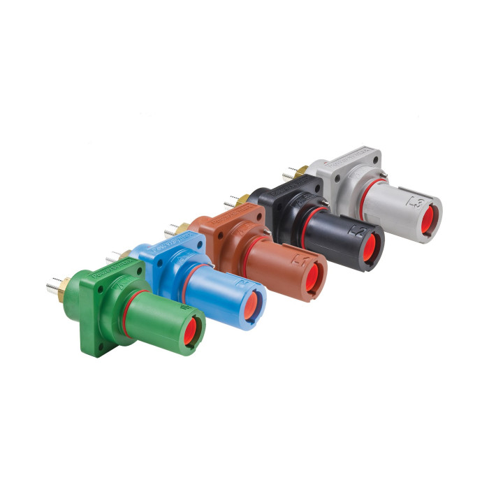 Штекер врізний PowerSyntax 480A L1 з накидною системою підключення, розмір M12