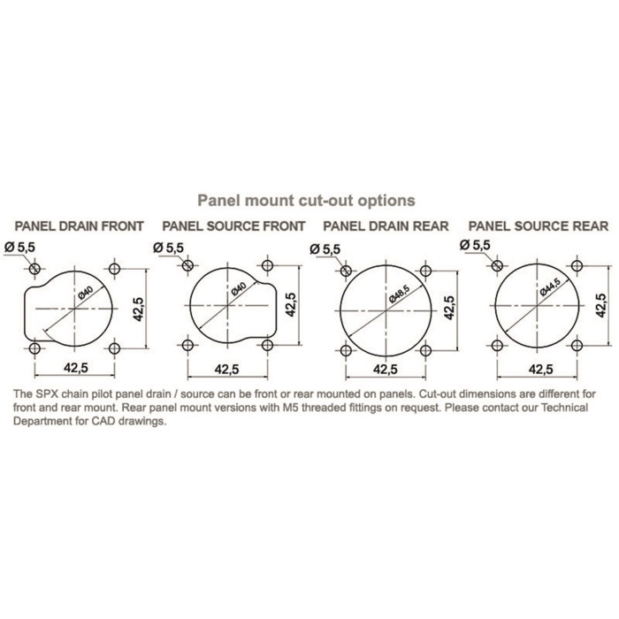 Штекер врізний PowerSyntax 480A L1 з накидною системою підключення, розмір M12 (в т.ч. мікровимикач)