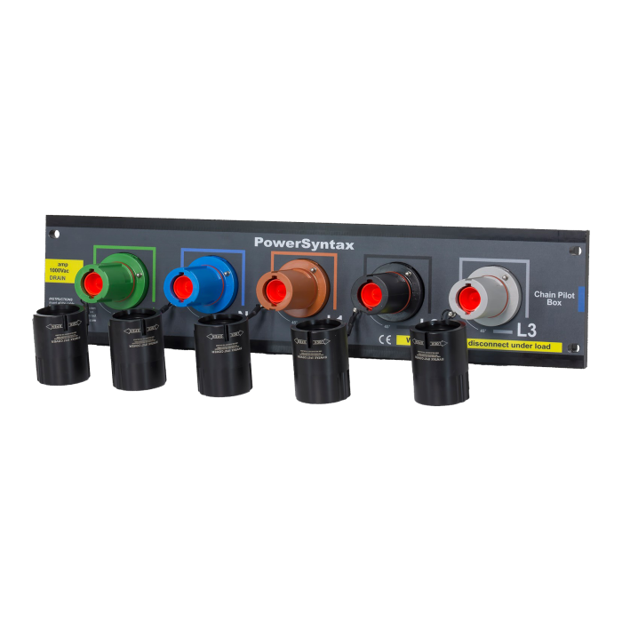 Штекерний PowerSyntax 19" Chain Pilot Box 5P 750A Розмір 2,5U