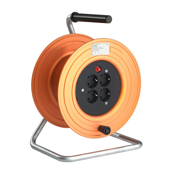 Кабельна котушка металева 4xSchuko IP20