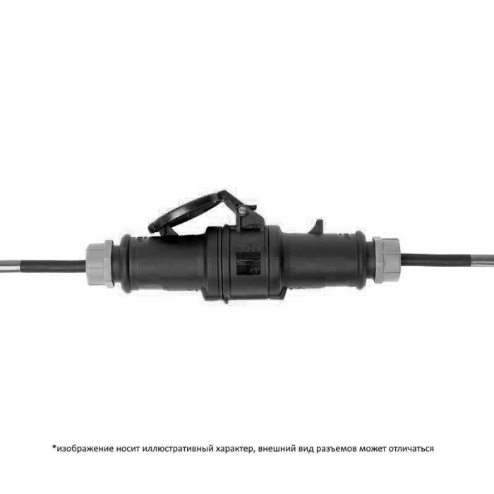 Подовжувач силовий TiSnake black 32A 220V P-S IP44, довжина - 3 метри