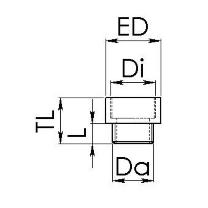 Перехідник MEP 16 - 21 з PG16 до PG21