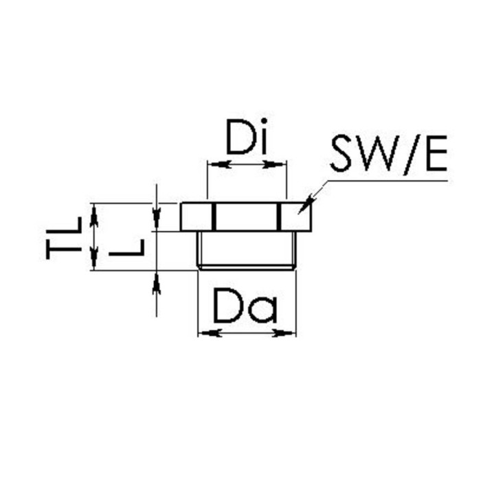 Перехідник редукційний KRM 32/20 RAL 7035 з M32x1,5 до M20x1,5