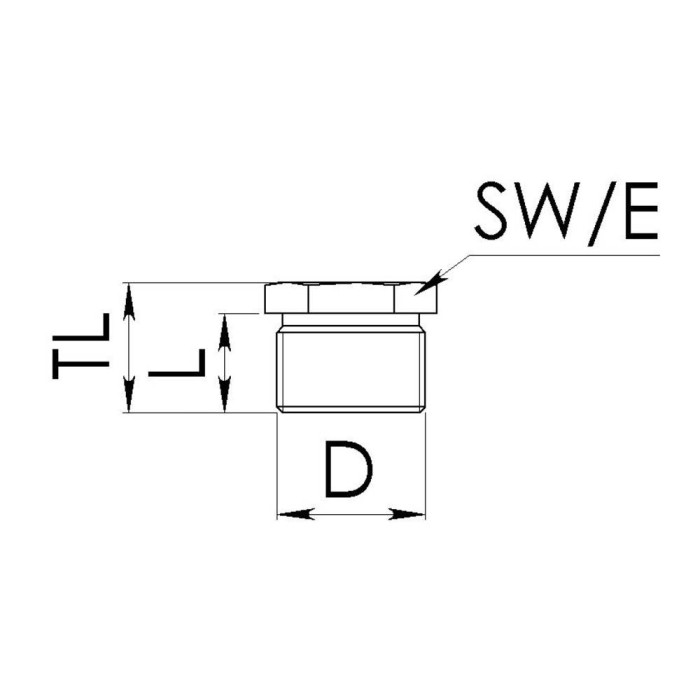 Гвинт натискний ударостійкий EMDRU 50 розмір M50x1,5
