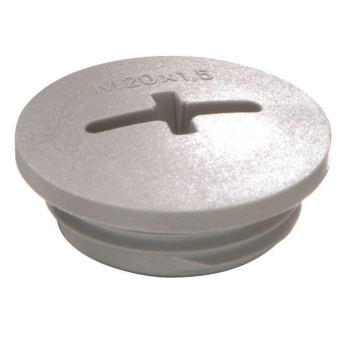 Пластиковий стопорний гвинт EVSG 16 RAL 7001 розмір M16x1,5