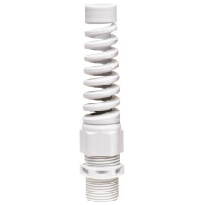 Кабельний ввід з поліаміду ESKVS-L з захистом від перегину подовжений M25x1,5 RAL 7035