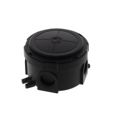 Розподільна коробка COMBI 304 BK кругла Ø 82 x 57мм, RAL 9005