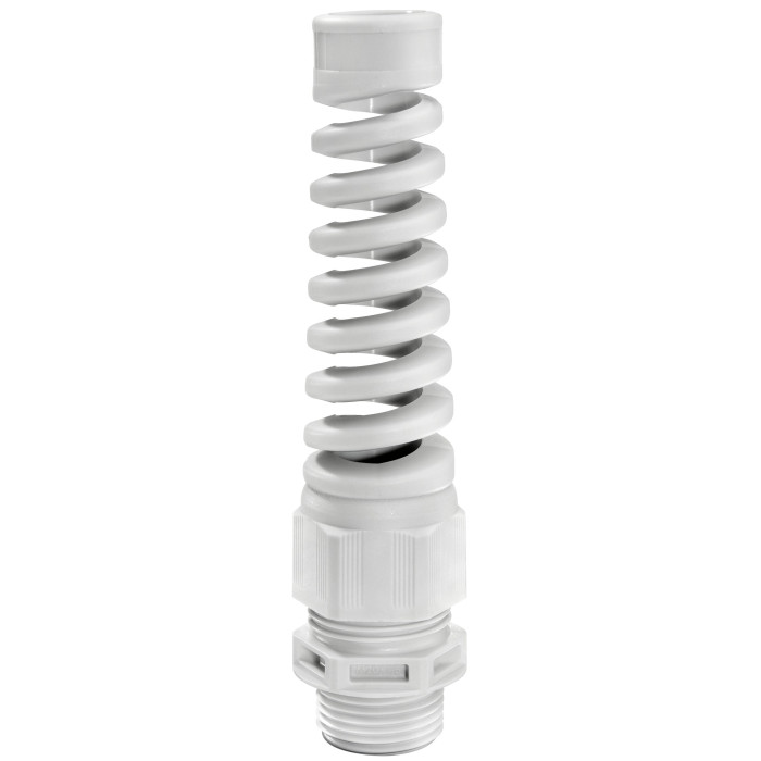 Кабельний ввід з поліаміду ESKVS з захистом від перегину M16x1,5 RAL 7035