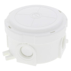 Розподільна коробка COMBI 304/5 WH кругла Ø 82 x 57мм, RAL 9001, включно з клемною колодкою