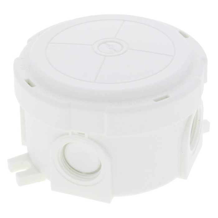 Розподільна коробка COMBI 304 WH кругла Ø 82 x 57мм, RAL 9001