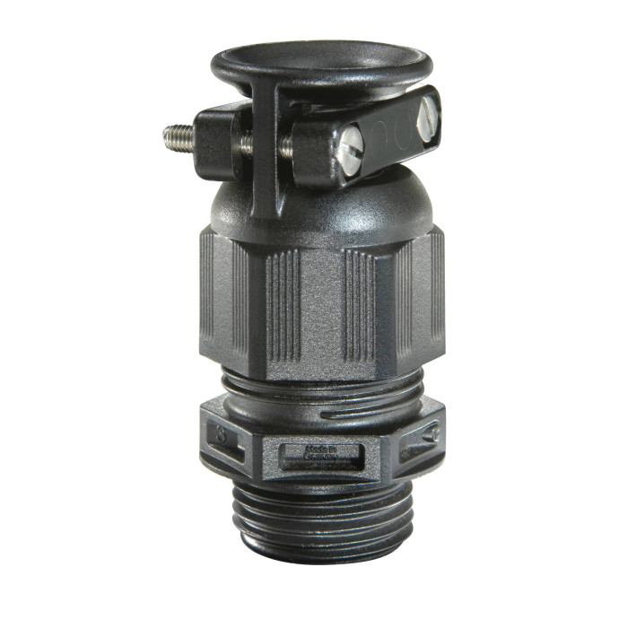 Кабельний ввід з поліаміду ESKVZ з захистом від натяжіння M32x1,5 RAL 9005