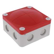 Розподільна коробка COMBI 407 LG RD 95x95x60мм, RAL 7035, кришка RAL 3000