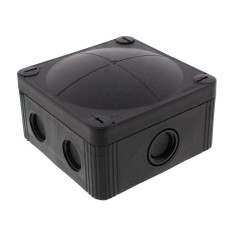 Розподільна коробка COMBI 407 BK 95x95x60мм, RAL 9005