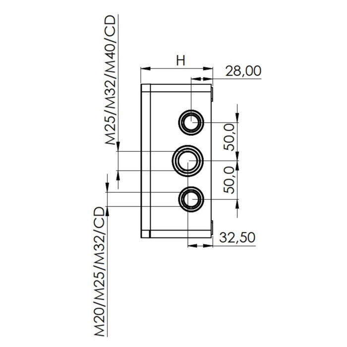 Розподільна коробка COMBI 1610 BK DK 200x160x94мм, polycarbonate, RAL 9005, прозора кришка