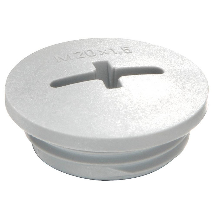 Пластиковий стопорний гвинт EVSG 50 RAL 7035 розмір M50x1,5