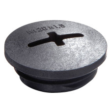 Пластиковий стопорний гвинт EVSG 12 RAL 9005 розмір M12x1,5